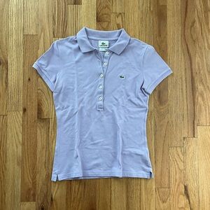 Like New Lacoste Women’s Lavender Polo Size 38